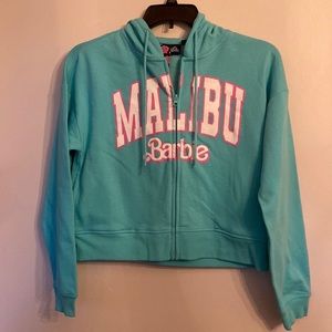 Barbie cropped hooded sweatshirt, size: S, NWT